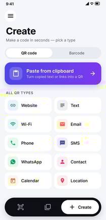 Create screen